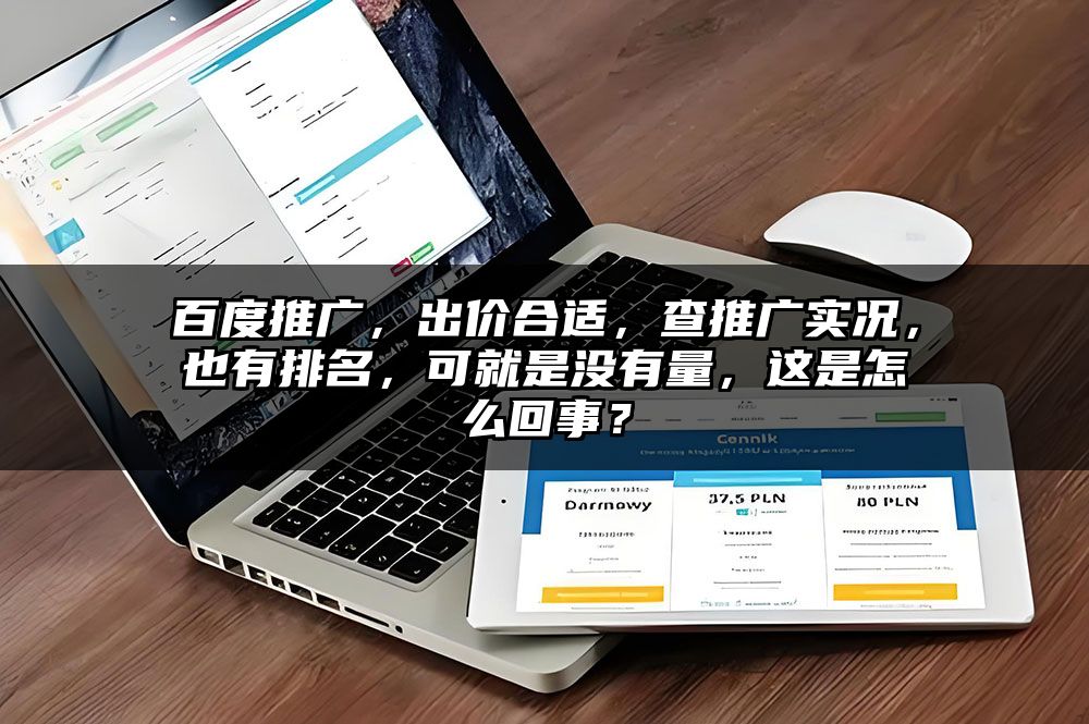百度推广，出价合适，查推广实况，也有排名，可就是没有量，这是怎么回事？